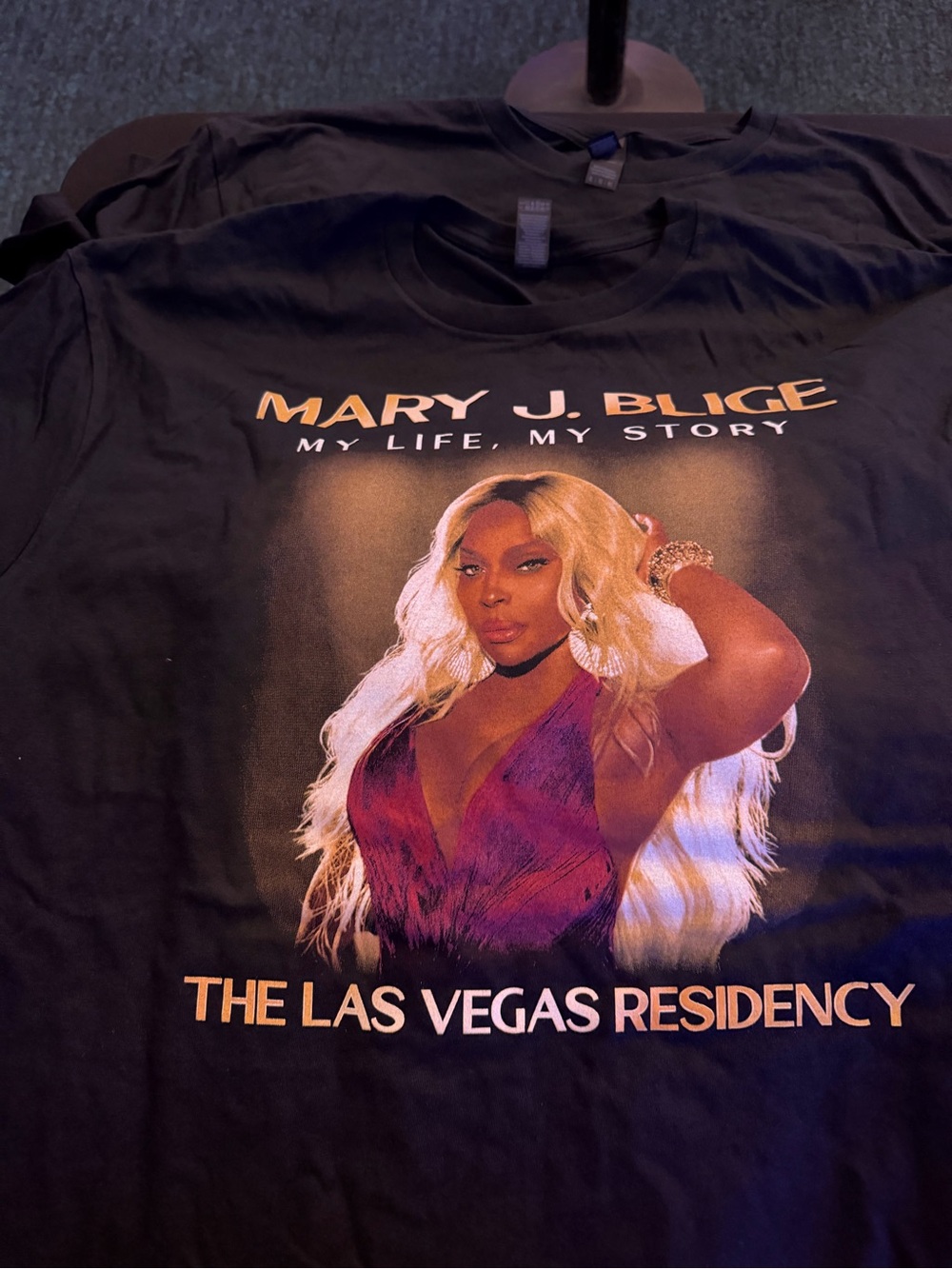 Mary J. Blige "My Life, My Story" Las Vegas Residency Tee, signed laminate